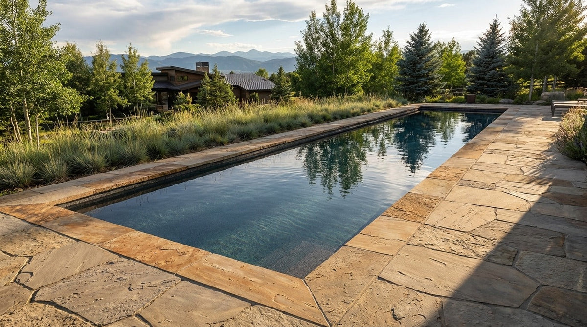 8 x 48 Titanium Stone Inground Steel Pool