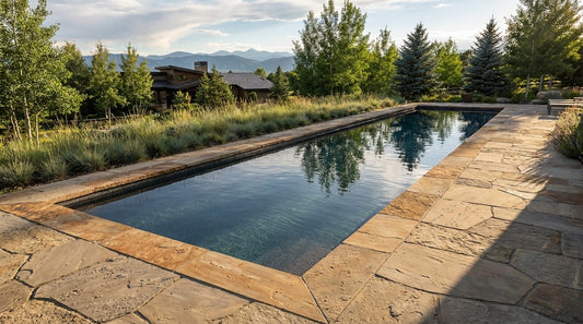 8 x 48 Titanium Stone Inground Steel Pool