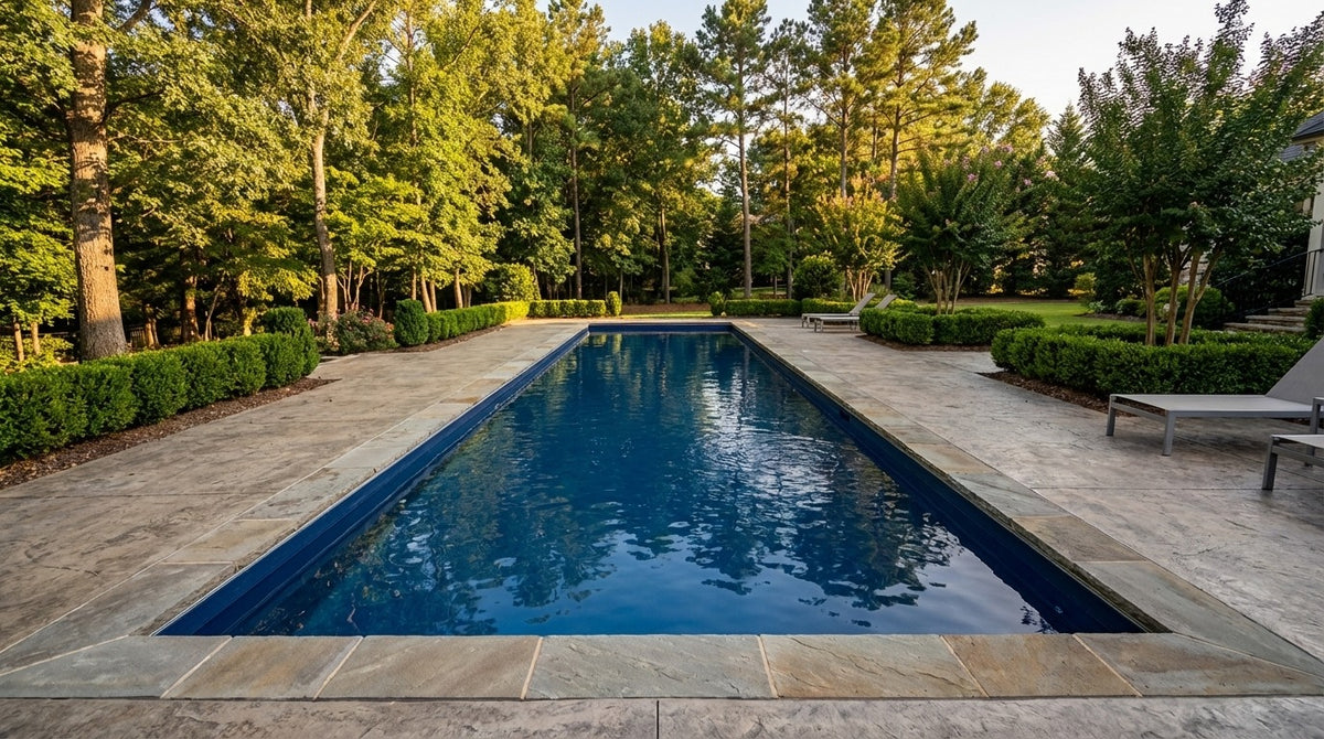 8 x 56 Deep Sea Blue Inground Steel Pool
