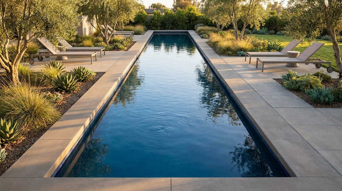 8 x 60 Deep Sea Blue Inground Steel Pool