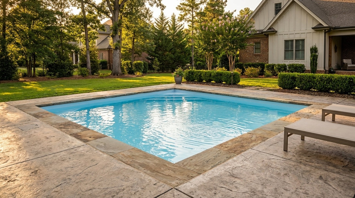 8 x 8 Aqua Blue Inground Steel Pool